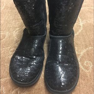 Ugg black sequin boots